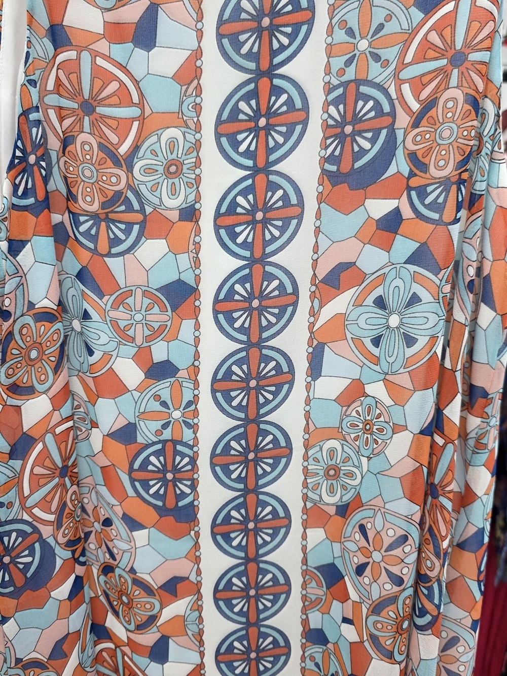 Max Studio Sleeveless V-Neck Mosaic Print Dress NWT XS - Picture 2 of 8